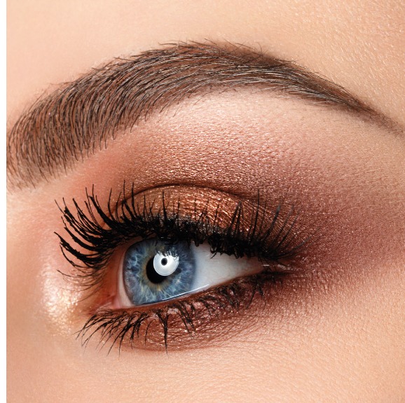 Eye and brow permanent makeup result